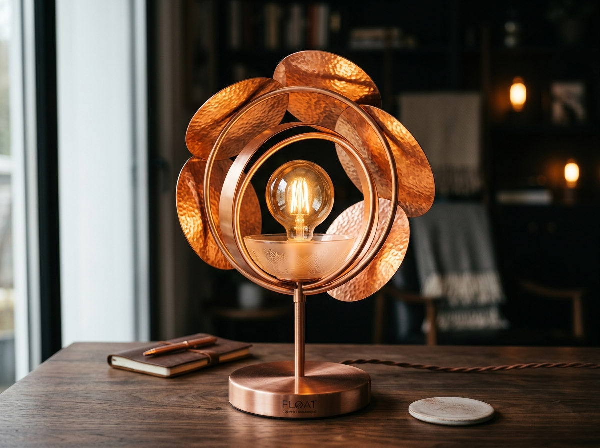 Page: Wattnou -  Nordlux lamp kopen? | Bestel het bij. Context: Nordlux koperkleurige tafellamp "Flo