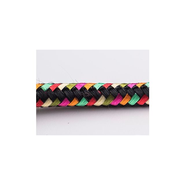 Harlekijn zwart / multicolor strijkijzersnoer