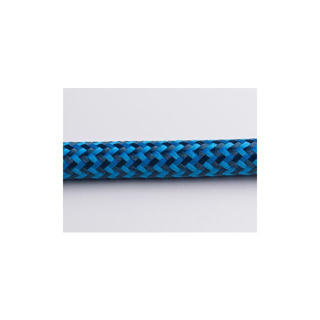Retro strijkijzersnoer blauw zwart zigzag