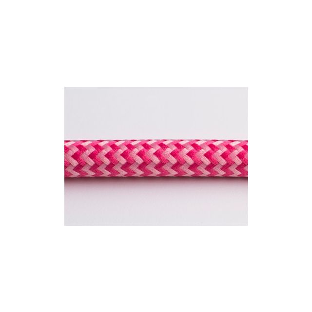 Retro strijkijzersnoer zigzag roze